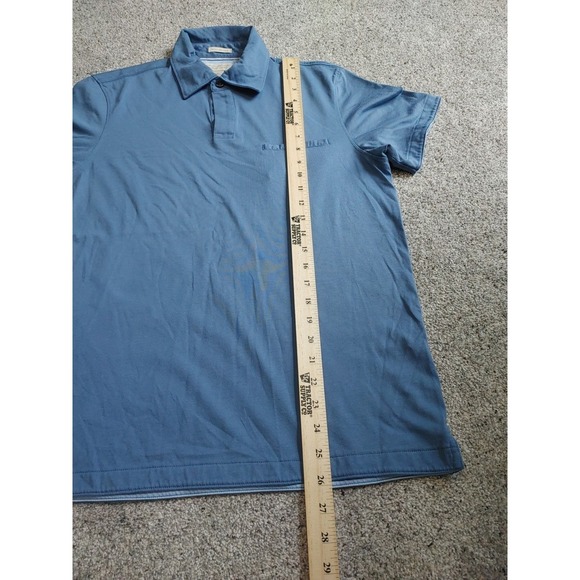 Banana Republic Men's Blue Fitted Pima Cotton Polo Shirt Size Small. Golf - Picture 2 of 5